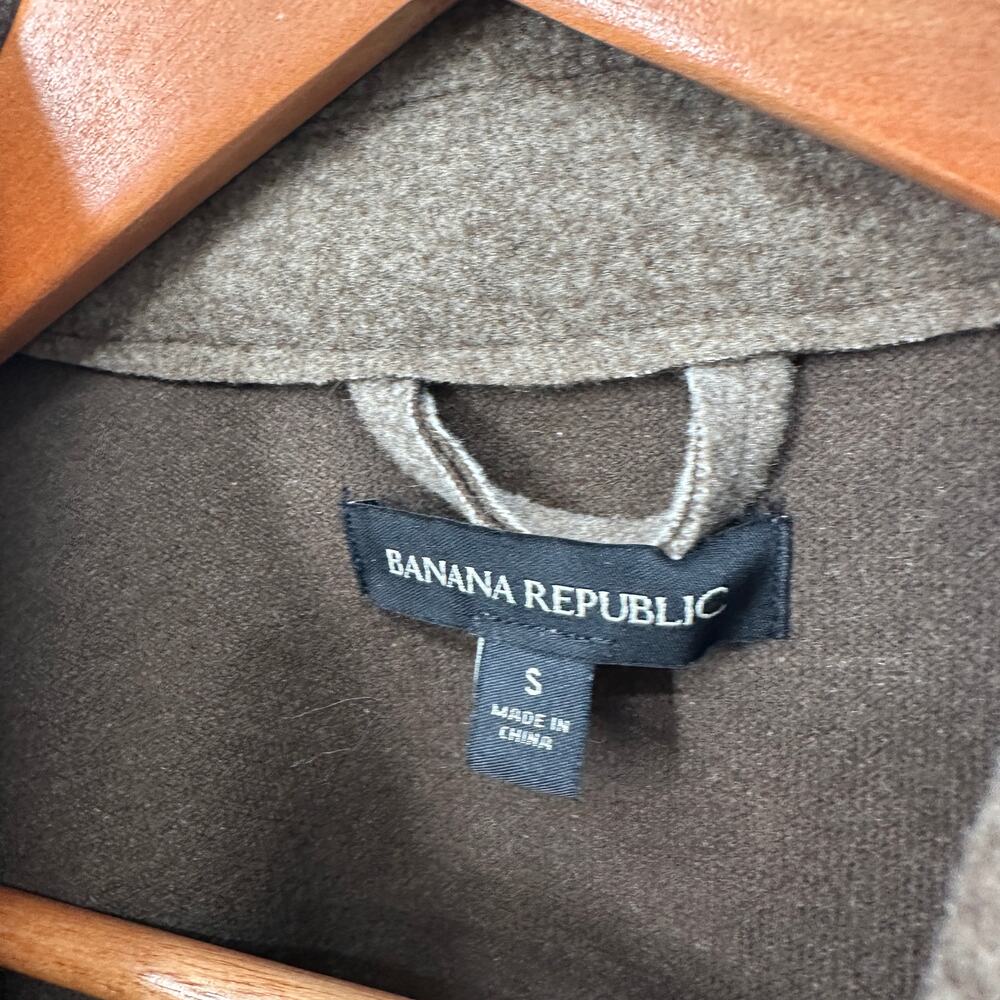 Banana Republic Women's Brown Button Front Collared Shacket // S - Picture 4 of 10